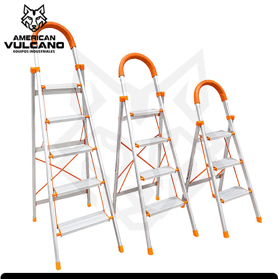 Escalera de aluminio banquetas reforzadas