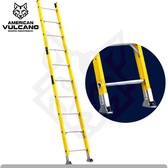 Escalera telescópica de fibra de vidrio